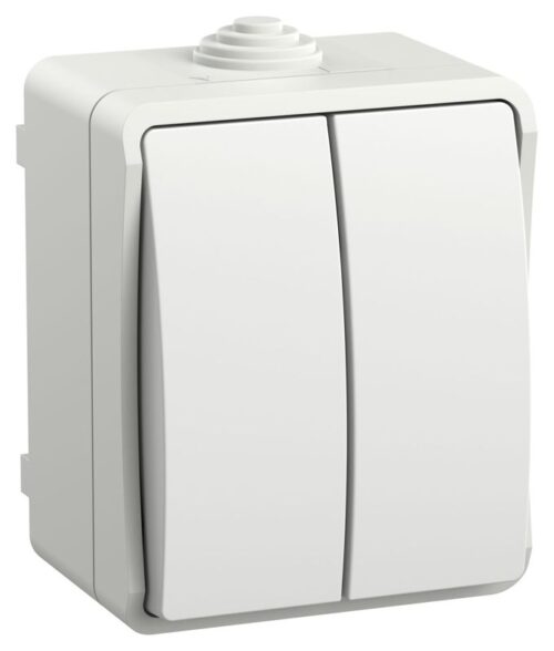 Выключатель 2-кл. ОП Форс IP54 ВС20-2-0-ФБ бел