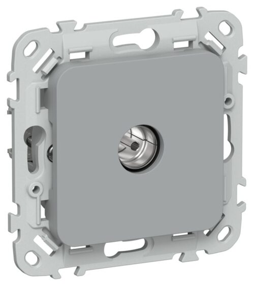 Розетка телевизионная оконечная СП FLITE РТВм-1-1-1-ФлС тип M экранир. механизм сер