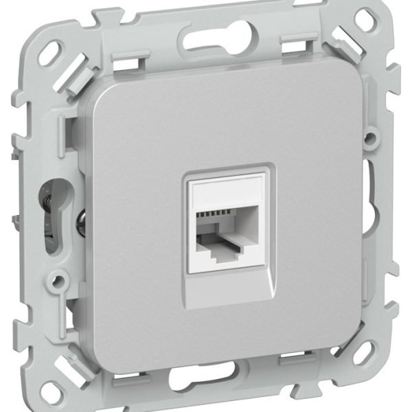 Розетка компьютерная СП FLITE РК5е-1-0-ФлА RJ45 кат.5E UTP механизм алюм