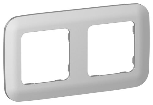 Рамка 2-м СП FLITE РУ-2-А-ФлА алюм