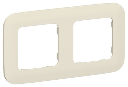 Рамка 2-м СП FLITE РУ-2-А-ФлСл сливочный