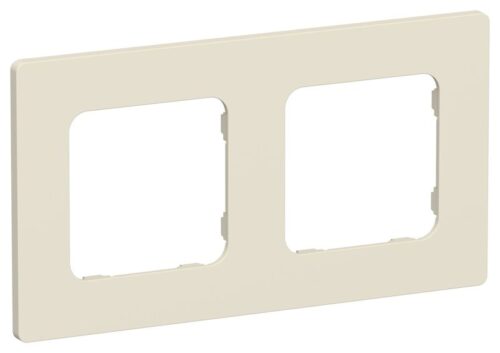 Рамка 2-м СП FLITE РУ-2-К-ФлСл сливочный