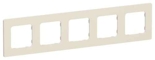 Рамка 5-м СП FLITE РУ-5-К-ФлСл сливочный