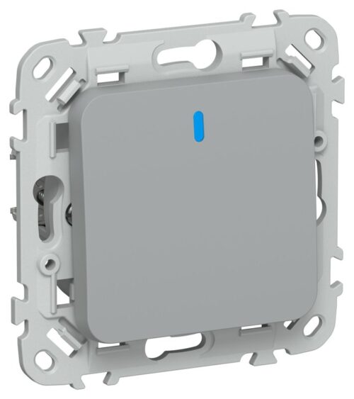 Выключатель проходной 1-кл. СП FLITE ВС61-1-1-ФлС 10А с индикацией механизм сер