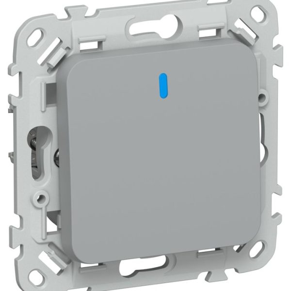 Выключатель проходной 1-кл. СП FLITE ВС61-1-1-ФлС 10А с индикацией механизм сер