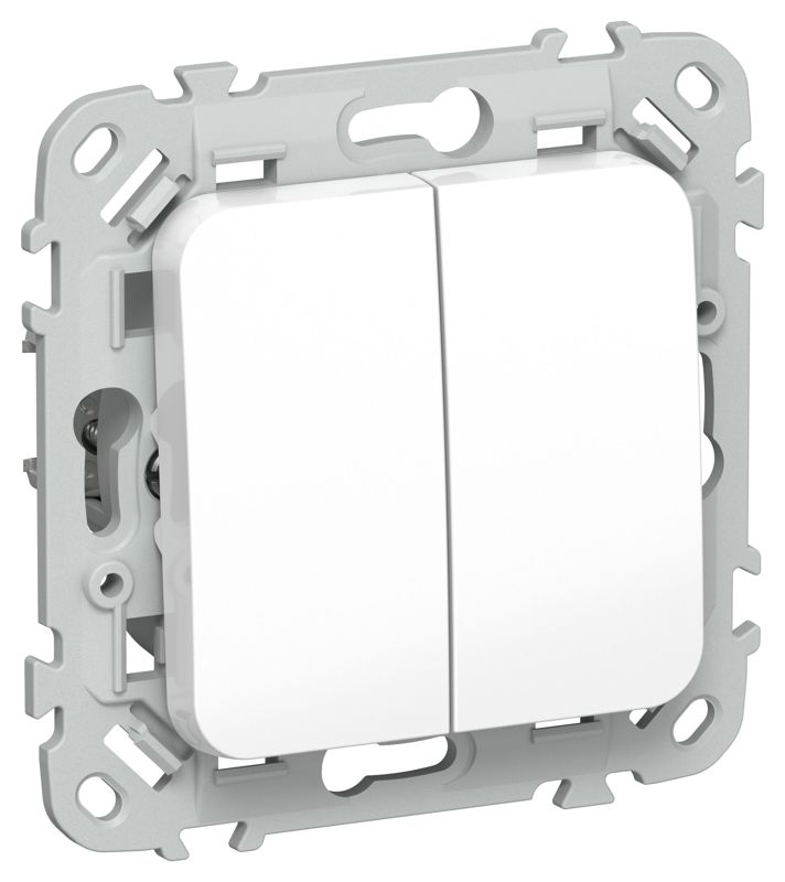 Выключатель 2-кл. СП FLITE ВС12-1-0-ФлБ 10А механизм бел