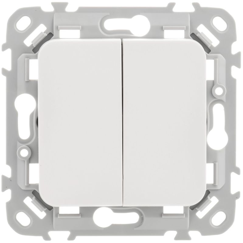 Выключатель 2-кл. СП FLITE ВС12-1-0-ФлБ 10А механизм бел — изображение 2