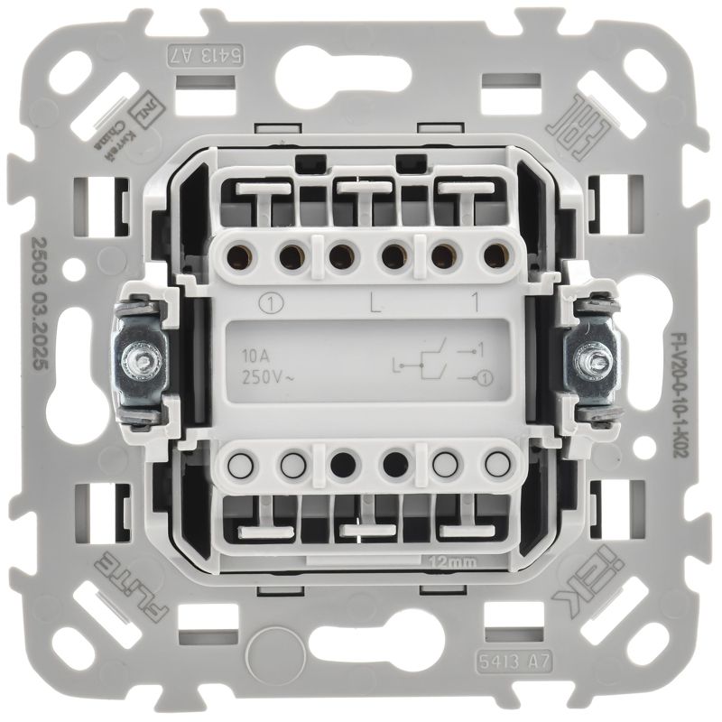 Выключатель 2-кл. СП FLITE ВС12-1-0-ФлЧ 10А механизм черн — изображение 3