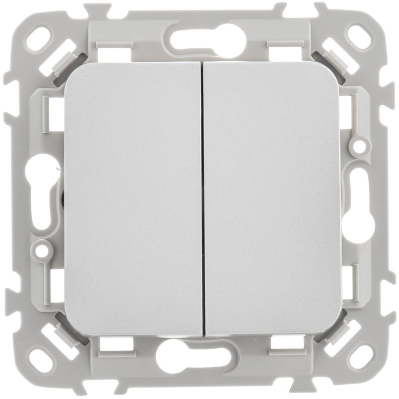 Выключатель 2-кл. СП FLITE ВС12-1-0-ФлА 10А механизм алюм — изображение 2