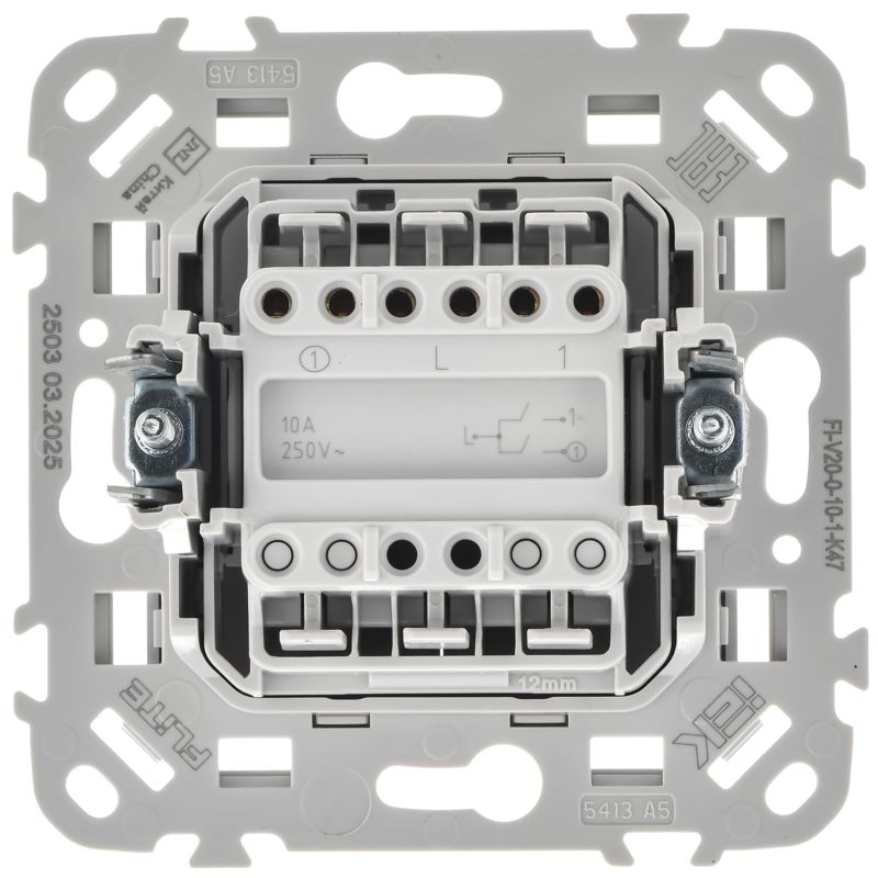 Выключатель 2-кл. СП FLITE ВС12-1-0-ФлА 10А механизм алюм — изображение 3