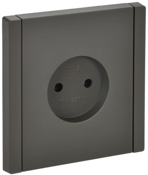 Розетка 1-м СП FORTE&PIANO FP318 10А без заземл. без защ. шторок винт. крепл. сер