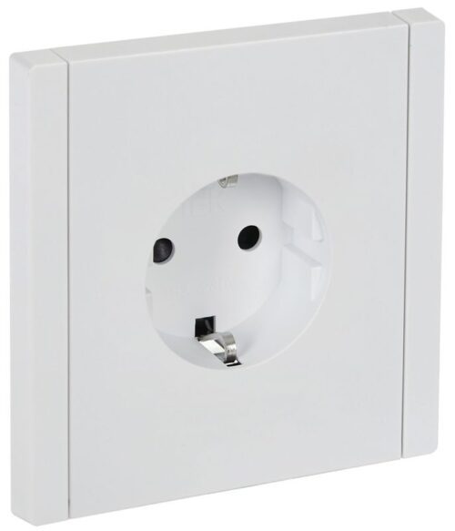 Розетка СП FORTE&PIANO FP213 16А с заземл. защ. шторки безвинт. крепл. бел