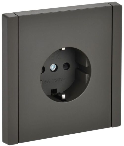 Розетка СП FORTE&PIANO FP315 16А с заземл. защ. шторки винт. крепл. сер