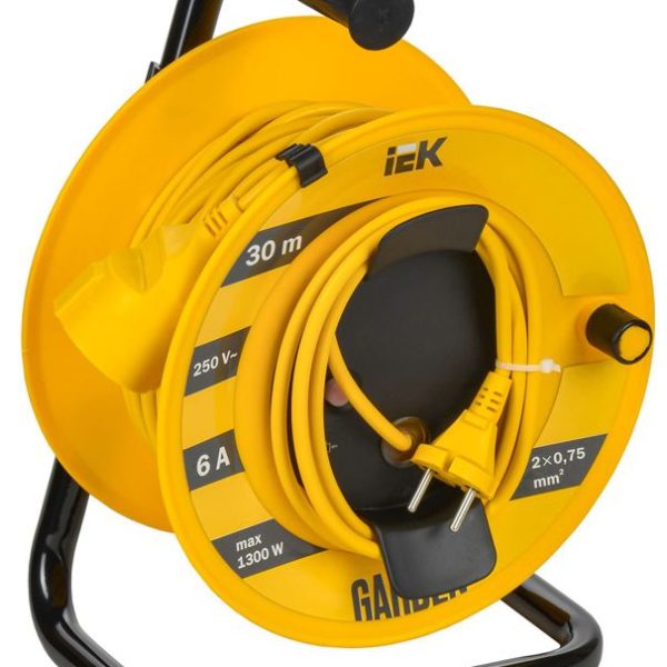 Удлинитель на катушке 1х30м Garden УК30 2P 2х0.75кв.мм