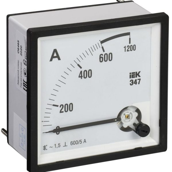 Амперметр Э47 72х72мм 600/5А кл. точн. 1.5