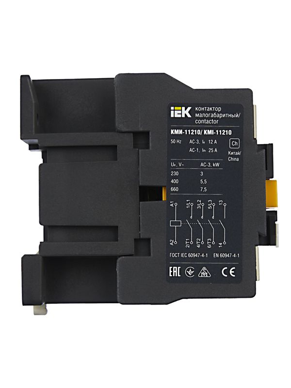 Контактор КМИ-11210 12А 24В/АС3 1НО — изображение 4