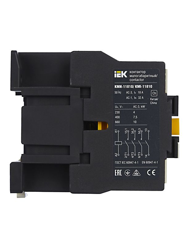 Контактор КМИ-11810 18А 24В/АС3 1НО — изображение 4