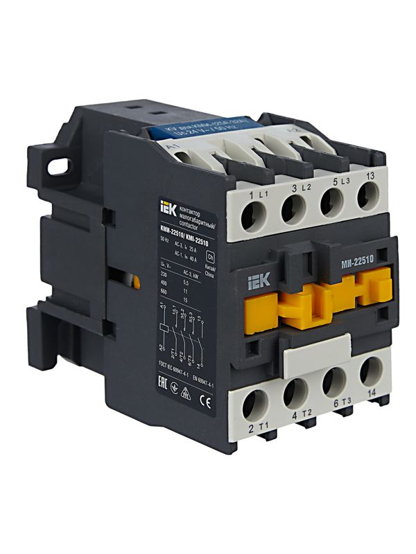 Контактор КМИ-22510 25А 24В/АС3 1НО — изображение 2
