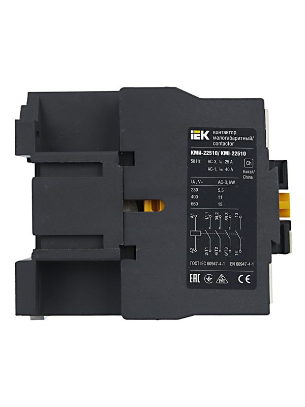 Контактор КМИ-22510 25А 24В/АС3 1НО — изображение 4