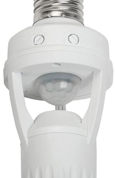Датчик движения ДД 045 E27 60Вт угол обз. 360град. 6м IP20 бел