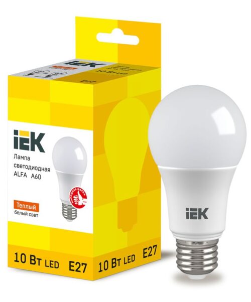 Лампа светодиодная Alfa 10Вт A60 грушевидная 3000К E27 230В