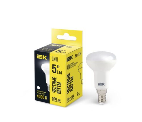 Лампа светодиодная 5Вт R50 4000К нейтр. бел. E14 450лм 230-240В