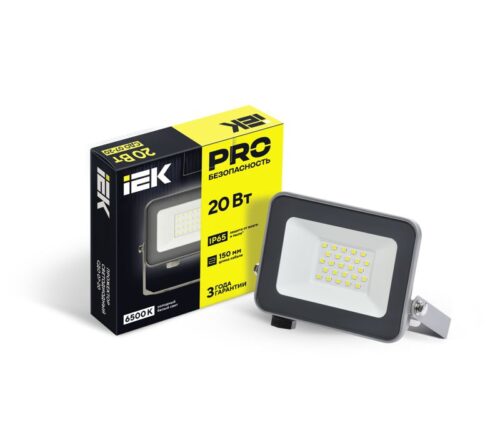 Прожектор светодиодный СДО 07-20 20Вт 6500К IP65 сер