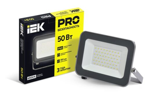 Прожектор светодиодный СДО 07-50 50Вт 6500К IP65 сер