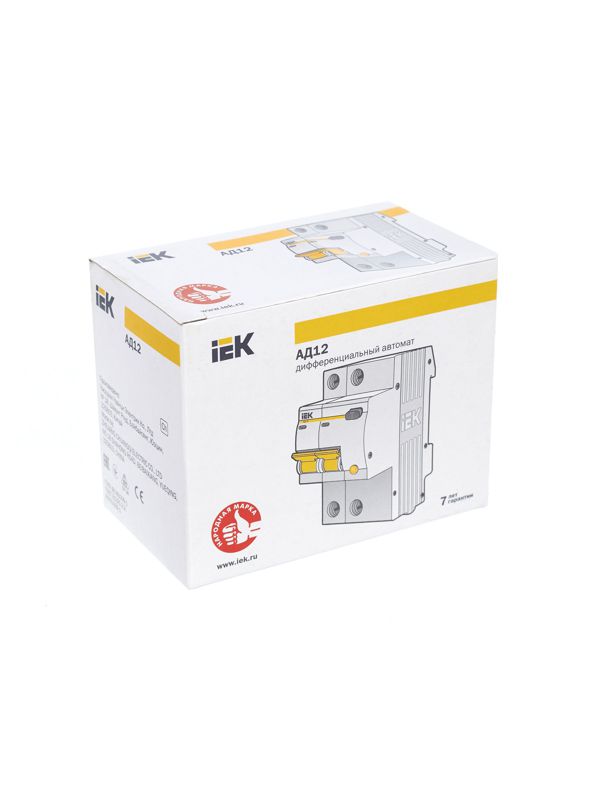 Выключатель автоматический дифференциального тока 2п C 25А 30мА тип AC 4.5кА АД-12 — изображение 9