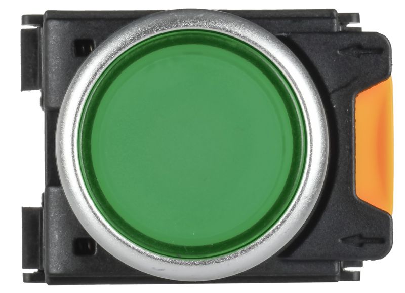 Кнопка d22мм 1НО+1НЗ MASTER зел — изображение 4