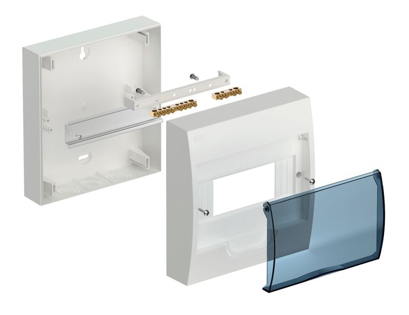 Корпус навесной ЩРН-П-8 Krepta 3 IP41 пластик. бел — изображение 2