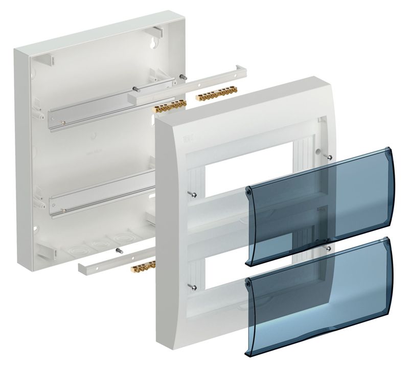 Корпус навесной ЩРН-П-24 Krepta 3 IP41 пластик. бел — изображение 2