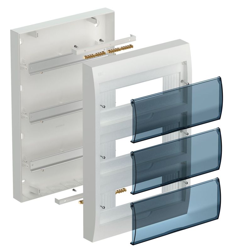 Корпус навесной ЩРН-П-36 Krepta 3 IP41 пластик. бел — изображение 2