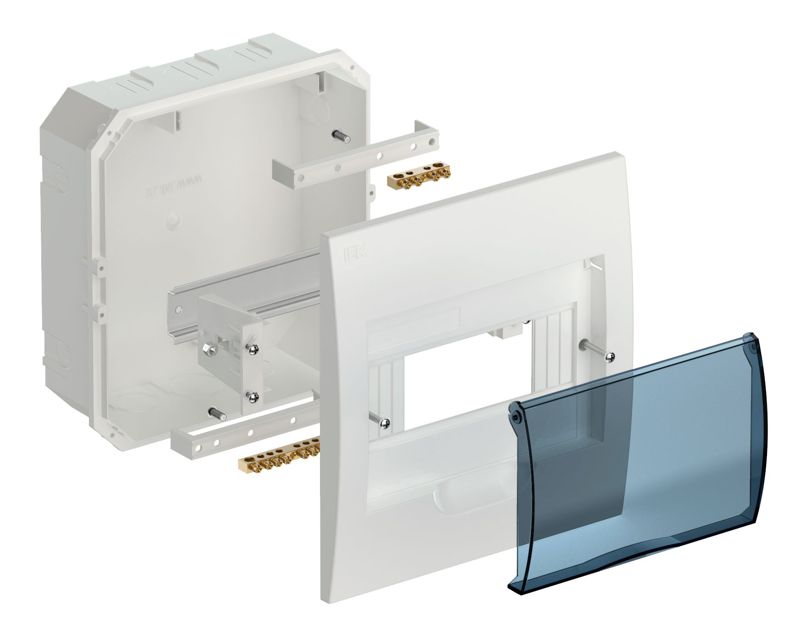 Корпус встраиваемый ЩРВ-П-8 Krepta 3 IP41 пластик. бел — изображение 2