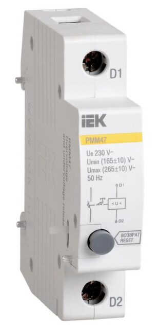 Расцепитель минимального и максимального напряжения РММ47 на DIN-рейку