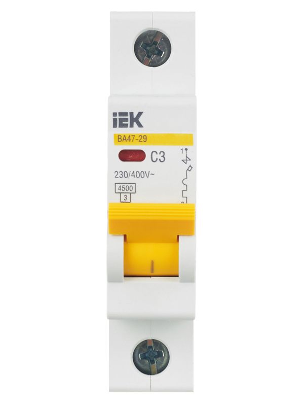 Выключатель автоматический модульный 1п C 3А 4.5кА ВА47-29 — изображение 2