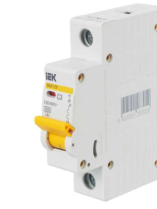 Выключатель автоматический модульный 1п C 3А 4.5кА ВА47-29 — изображение 8