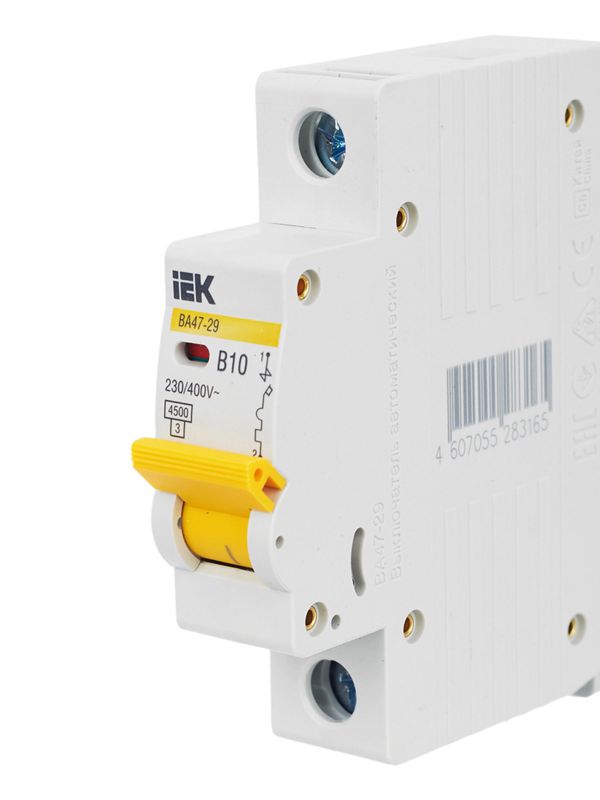 Выключатель автоматический модульный 1п B 10А 4.5кА ВА47-29 — изображение 8