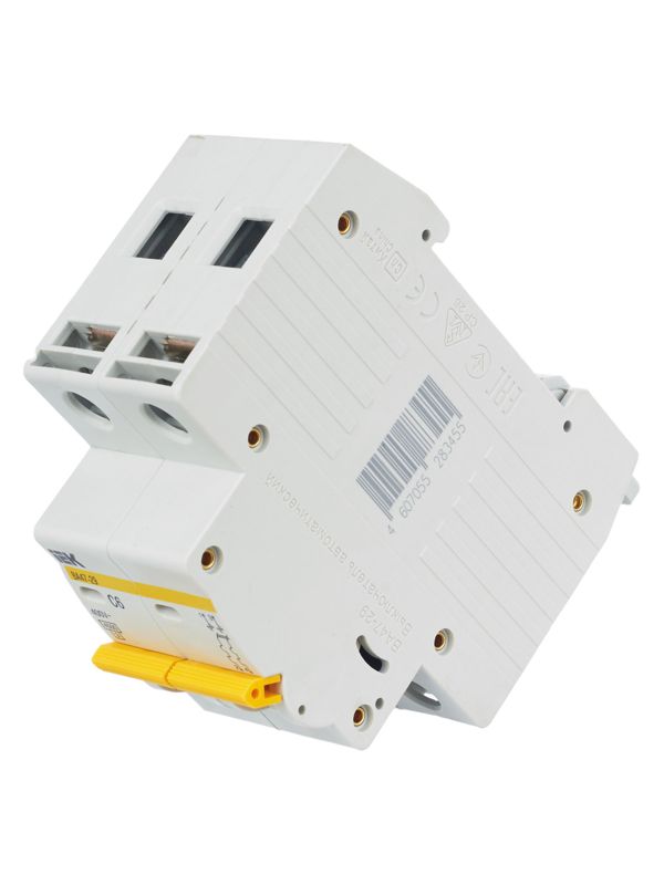 Выключатель автоматический модульный 2п C 6А 4.5кА ВА47-29 — изображение 6