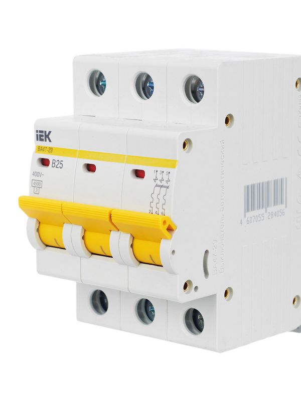 Выключатель автоматический модульный 3п B 25А 4.5кА ВА47-29 — изображение 8