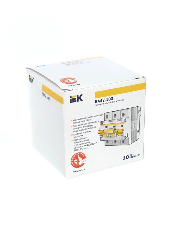Выключатель автоматический модульный 3п C 63А 10кА ВА47-100 — изображение 9