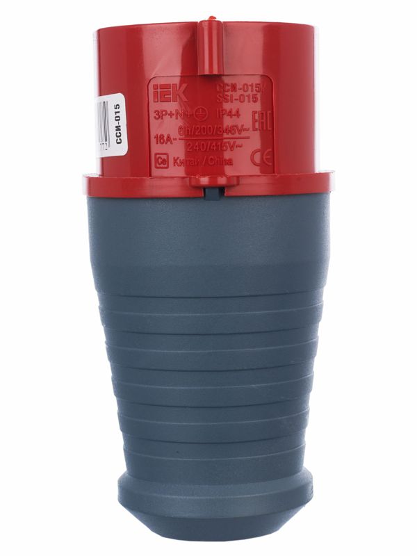 Вилка эл. каб. 16А 3P+PE+N 380В IP44 ССИ-015 — изображение 4