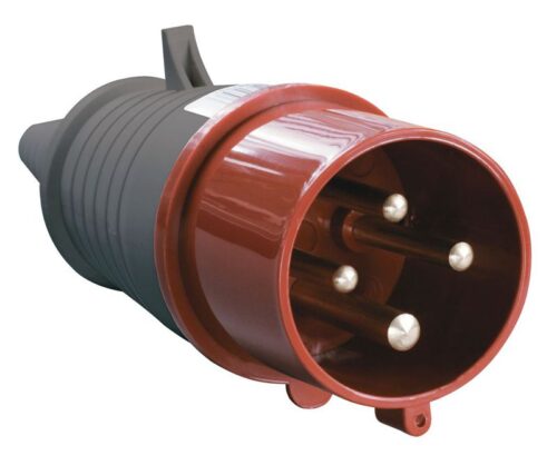 Вилка эл. каб. 32А 3P+PE 380В IP44 ССИ-024