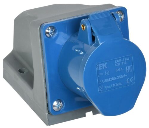 Розетка ОП 16А 220В 2P+PЕ ССИ-113 IP44