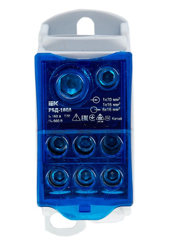 Блок распределительный на DIN-рейку РБД-160А — изображение 3