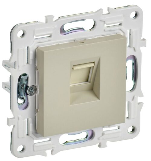 Розетка компьютерная RJ45 кат.5E SKANDY SK-K01B беж