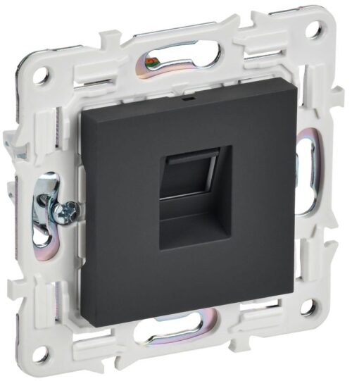 Розетка компьютерная RJ45 кат.5E SKANDY SK-K01G графит