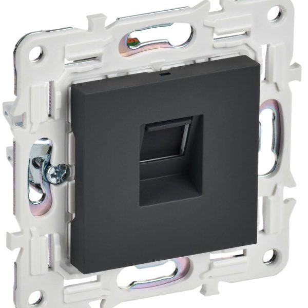 Розетка компьютерная RJ45 кат.5E SKANDY SK-K01G графит