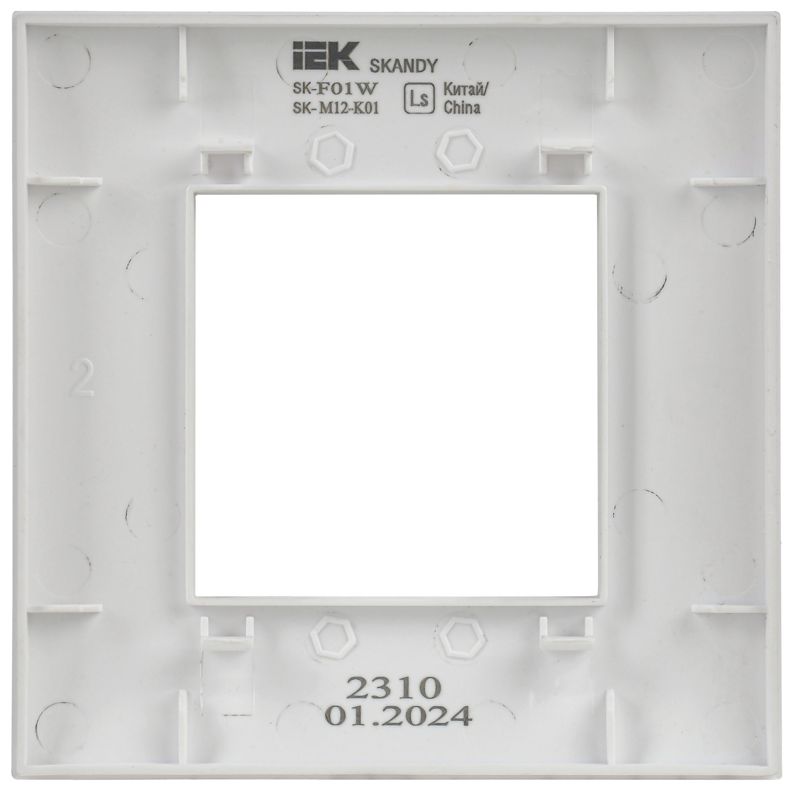 Рамка 1-м SKANDY SK-F01W арктич. бел — изображение 5