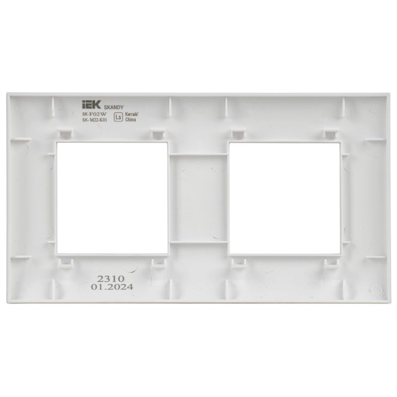 Рамка 2-м SKANDY SK-F02W арктич. бел — изображение 5